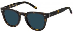 Gafas de Sol - Tommy Hilfiger - TH 86/S - 086 (KU) DARK HAVANA // BLUE