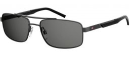 Gafas de Sol - Tommy Hilfiger - TH 1674/S - 5MO (IR) DARK RUTHENIUM // GREY