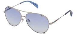 Gafas de Sol - Tous - STO390S - 0579  SHINY PALLADAMIUN // BLUE GRADIENT