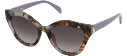 Lunettes de soleil - Tous - STOC18 - 0AM5  SHINY BROWN LIGHT BLUE HAVANA // BROWN GRADIENT