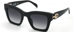 Lunettes de soleil - Tous - STOC42 - 0700  SHINY BLACK // SMOKE GRADIENT SMOKE