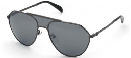 Lunettes de soleil - Tous - STOC46 - 672X  SHINY BLACK GOLD // SMOKE MIRROR SILVER