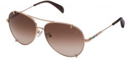 Sunglasses - Tous - STO390S - 0300 SHINY ROSE GOLD // BROWN GRADIENT