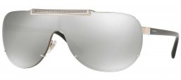 Gafas de Sol - Versace - VE2140 - 10006G SILVER // LIGHT GREY MIRROR SILVER
