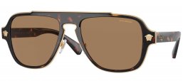 Gafas de Sol - Versace - VE2199 MEDUSA CHARM - 1252LA  HAVANA // ORANGE POLARIZED