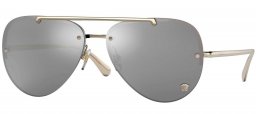 Gafas de Sol - Versace - VE2231 - 12526G PALE GOLD // LIGHT GREY MIRROR SILVER