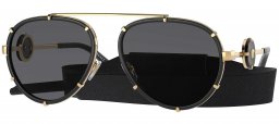 Gafas de Sol - Versace - VE2232 - 143887 BLACK // DARK GREY