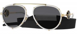 Gafas de Sol - Versace - VE2232 - 147187 WHITE // DARK GREY