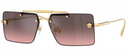 Gafas de Sol - Versace - VE2245 - 100258  GOLD // PINK GRADIENT GREY FLASH SILVER