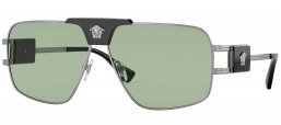 Gafas de Sol - Versace - VE2251 - 1001/2 GUNMETAL // GREEN