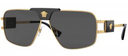 Gafas de Sol - Versace - VE2251 - 100287  GOLD // DARK GREY