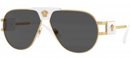 Gafas de Sol - Versace - VE2252 - 147187  GOLD // DARK GREY
