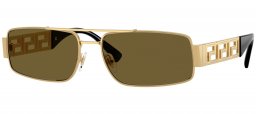 Gafas de Sol - Versace - VE2257 - 100273  GOLD // DARK BROWN