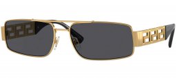 Gafas de Sol - Versace - VE2257 - 100287  GOLD // DARK GREY