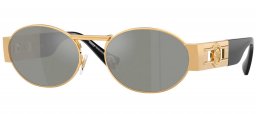 Gafas de Sol - Versace - VE2264 - 100230  GOLD // GREEN MIRROR SILVER