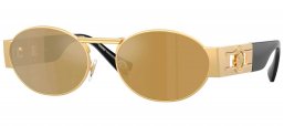 Gafas de Sol - Versace - VE2264 - 10025A  GOLD // BROWN MIRROR GOLD