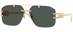 Gafas de Sol - Versace - VE2275 - 100287  GOLD // DARK GREY