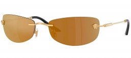 Gafas de Sol - Versace - VE2279 - 10027I  GOLD // BRONZE MIRROR GOLD