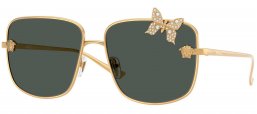Gafas de Sol - Versace - VE2282 - 100287  GOLD // DARK GREY
