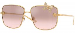 Gafas de Sol - Versace - VE2282 - 10028Z  GOLD // LIGHT BROWN GRADIENT MIRROR SILVER