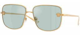 Gafas de Sol - Versace - VE2282 - 10029C  GOLD // SKY BLUE FLASH SILVER