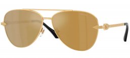 Gafas de Sol - Versace - VE2283 - 10027I  GOLD // BROWN MIRROR GOLD