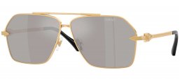 Gafas de Sol - Versace - VE2284 - 10026G  GOLD // LIGHT GREY MIRROR SILVER