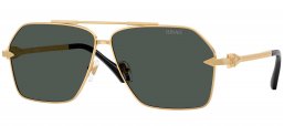 Gafas de Sol - Versace - VE2284 - 100287  GOLD // DARK GREY