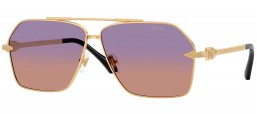 Gafas de Sol - Versace - VE2284 - 1002EL  GOLD // VIOLET GRADIENT ORANGE