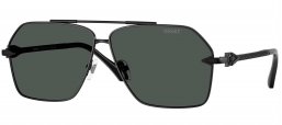 Gafas de Sol - Versace - VE2284 - 143687  MATTE BLACK // DARK GREY