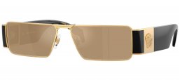 Gafas de Sol - Versace - VE2286 - 100203  GOLD // CLEAR MIRROR YELLOW GOLD