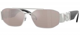 Gafas de Sol - Versace - VE2287 - 1000AP  SILVER // CLEAR MIRROR SILVER