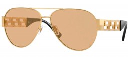 Gafas de Sol - Versace - VE2289 - 1002D8  GOLD // YELLOW MIRROR GOLD