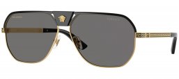 Gafas de Sol - Versace - VE2294 - 100281  BLACK GOLD // DARK GREY POLARIZED