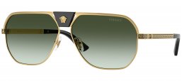 Gafas de Sol - Versace - VE2294 - 10028E  GOLD // GREEN GRADIENT
