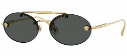 Gafas de Sol - Versace - VE2295 - 100287  GOLD // DARK GREY
