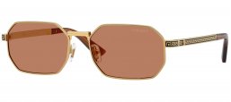 Gafas de Sol - Versace - VE2297 - 100273  GOLD // BROWN
