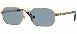 Gafas de Sol - Versace - VE2297 - 100280  GOLD // LIGHT BLUE