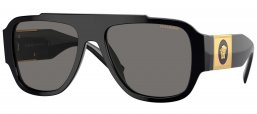 Gafas de Sol - Versace - VE4436U - GB1/81 BLACK // DARK GREY POLARIZED