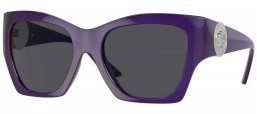 Gafas de Sol - Versace - VE4452 - 541987  TRANSPARENT PURPLE // DARK GREY