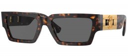Gafas de Sol - Versace - VE4459 - 108/87 HAVANA // DARK GREY