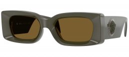 Gafas de Sol - Versace - VE4474U - 549173  DARK OLIVE GREEN // BROWN