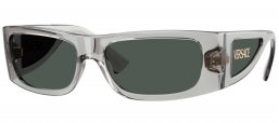 Gafas de Sol - Versace - VE4482 - 530587  TRANSPARENT GREY // DARK GREY