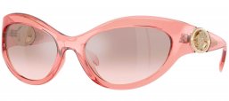 Gafas de Sol - Versace - VE4485 - 53228Z  TRANSPARENT PINK // LIGHT BROWN GRADIENT SILVER MIRROR