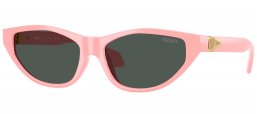 Gafas de Sol - Versace - VE4491U - 545287  PINK // DARK GREY