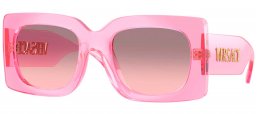 Gafas de Sol - Versace - VE4496U - 53705M  TRANSPARENT PINK // GREY GRADIENT PINK