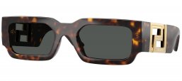 Gafas de Sol - Versace - VE4506U - 108/87  HAVANA // DARK GREY