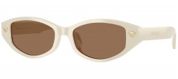 Gafas de Sol - Versace - VE4512D - 554473  WHITE TALC // DARK BROWN