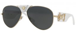 Sunglasses - Versace - VE2150Q - 134187 GOLD // GREY