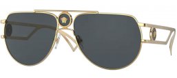 Sunglasses - Versace - VE2225 - 100287 GOLD // GREY
